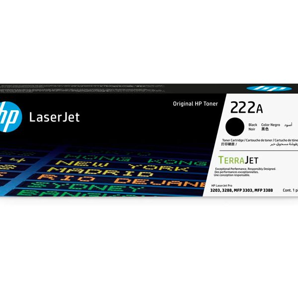 Toner HP W2220A (222A) Black P/ LJ 3203/ 3288/ MFP 3303/ 3388/ 1300 Paginas