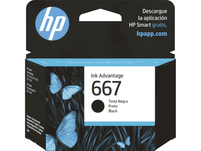 Cartucho de tinta HP Original Ink Advantage 667, negro 1-compudisa Cartucho de tinta HP Original Ink Advantage 667, negro