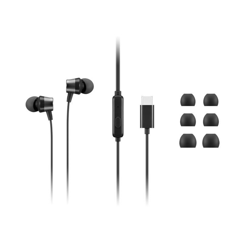 Auriculares internos Lenovo con cable USB-C 3-compudisa Auriculares internos Lenovo con cable USB-C - Imagen 3