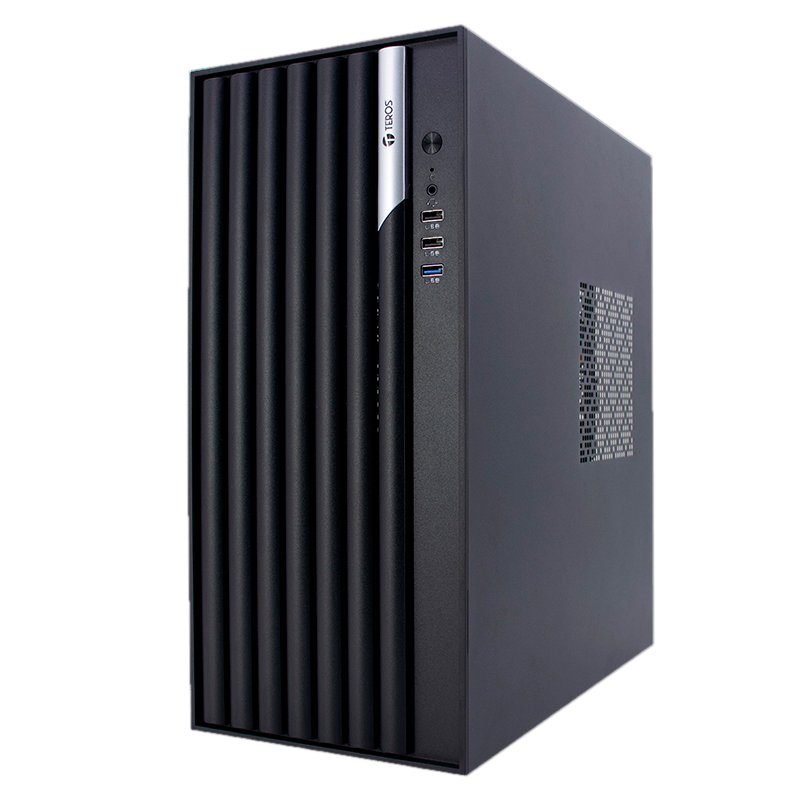 Case TEROS TE-1036S, Factor de forma ATX, 250 W, USB 3.0 / 2.0, audio, negro. 2-compudisa Case TEROS TE-1036S, Factor de forma ATX, 250 W, USB 3.0 / 2.0, audio, negro. - Imagen 2