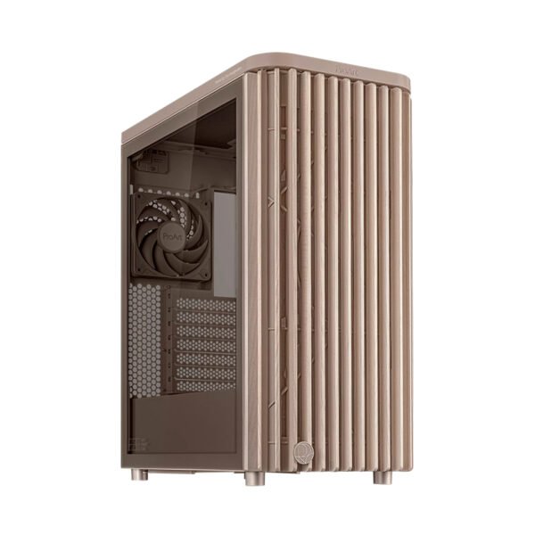 Case ASUS ProArt PA401 Wood Edition Beige – Tempered Glass Panel