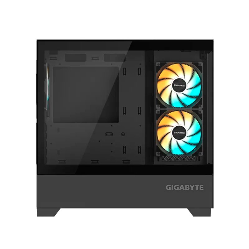 Case GIGABYTE GB-C201P PANORAMIC, Mid Tower, Compatible con mini-ITX/m-ATX, Color negro 2-compudisa Case GIGABYTE GB-C201P PANORAMIC, Mid Tower, Compatible con mini-ITX/m-ATX, Color negro - Imagen 2