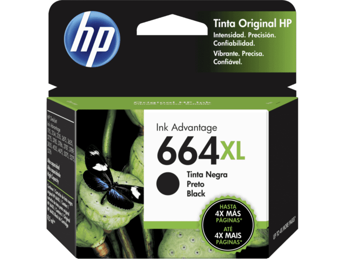 Cartucho de Tinta HP 664XL Negra Original 1-compudisa Cartucho de Tinta HP 664XL Negra Original