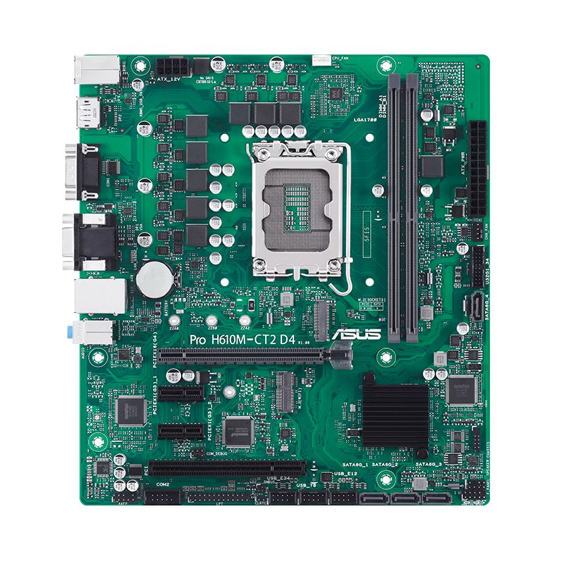 Motherboard ASUS Pro H610M-CT2 D4-CSM, Chipset Intel H610, LGA1700, mATX 2-compudisa Motherboard ASUS Pro H610M-CT2 D4-CSM, Chipset Intel H610, LGA1700, mATX - Imagen 2