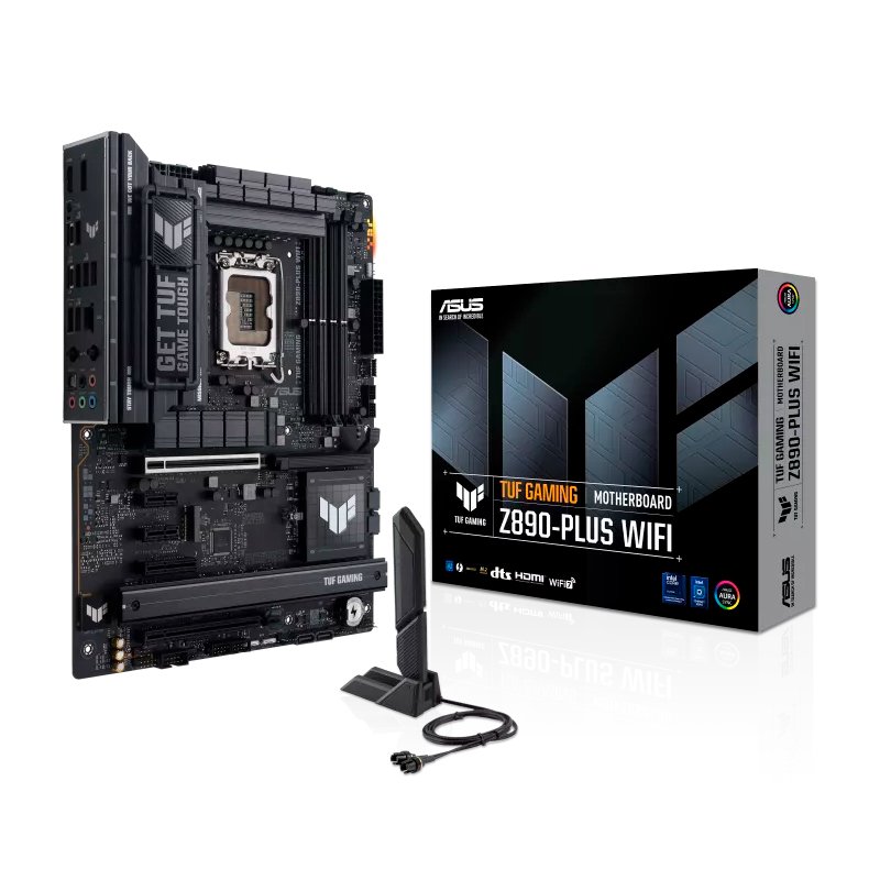 Motherboard ASUS TUF GAMING Z890-PLUS WIFI, Chipset Intel Z890, LGA 1851, HDMI, DP, ATX 1-compudisa Motherboard ASUS TUF GAMING Z890-PLUS WIFI, Chipset Intel Z890, LGA 1851, HDMI, DP, ATX