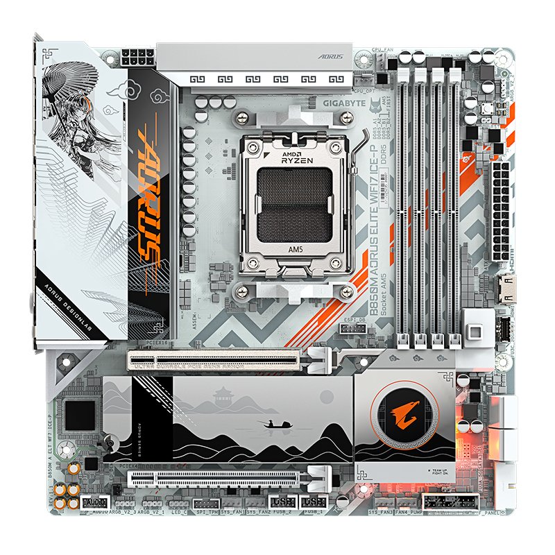 Motherboard GIGABYTE B850M AORUS ELITE WIFI7 ICE-P, Chipset AMD B850, Socket AMD AM5, mATX 1-compudisa Motherboard GIGABYTE B850M AORUS ELITE WIFI7 ICE-P, Chipset AMD B850, Socket AMD AM5, mATX