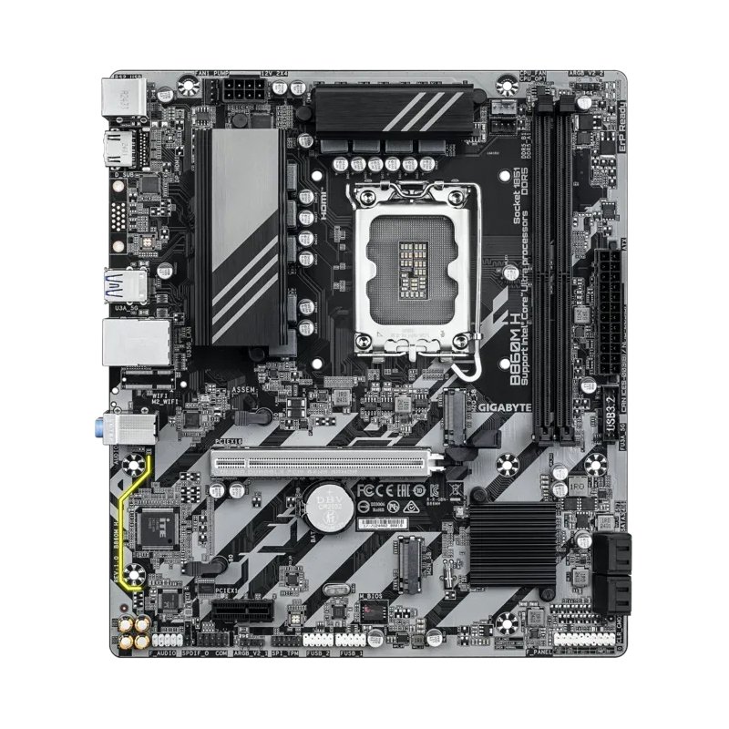 Motherboard GIGABYTE B860M H, Chipset Intel B860, LGA 1851, HDMI, mATX 1-compudisa Motherboard GIGABYTE B860M H, Chipset Intel B860, LGA 1851, HDMI, mATX