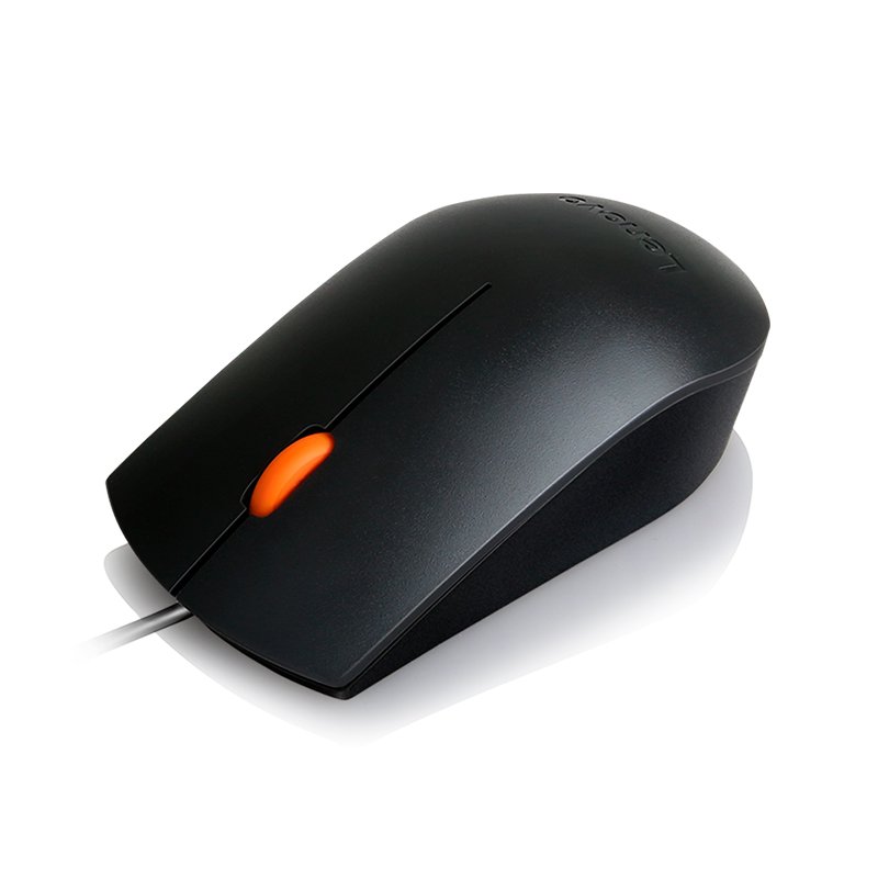 Mouse Lenovo 300, ergonomico, tamaño completo, optico, interfaz USB, color negro. 1-compudisa Mouse Lenovo 300, ergonomico, tamaño completo, optico, interfaz USB, color negro.