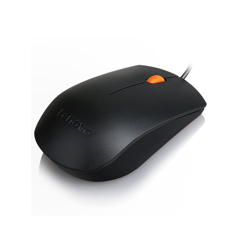 Mouse Lenovo 300, ergonomico, tamaño completo, optico, interfaz USB, color negro. 2-compudisa Mouse Lenovo 300, ergonomico, tamaño completo, optico, interfaz USB, color negro. - Imagen 2