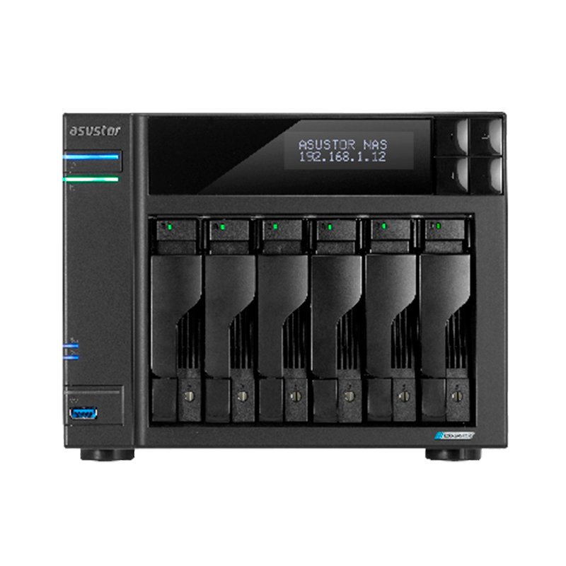 Servidor NAS ASUSTOR LOCKERSTOR 6 Gen2+ (AS6706T v2), Celeron N5105/QC/10nm, 8GB RAM DDR4 1-compudisa Servidor NAS ASUSTOR LOCKERSTOR 6 Gen2+ (AS6706T v2), Celeron N5105/QC/10nm, 8GB RAM DDR4