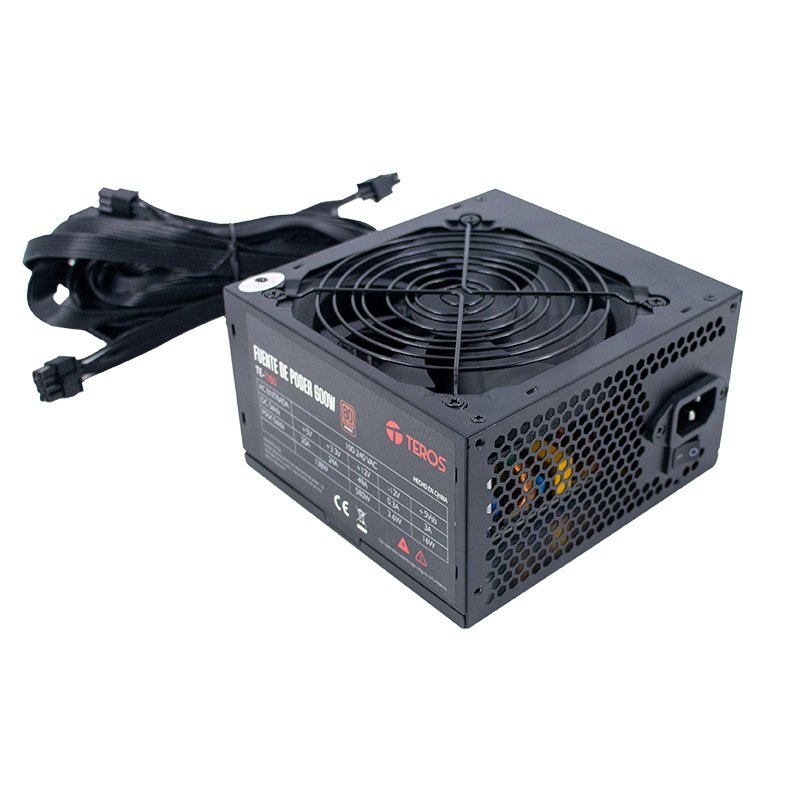 Fuente de alimentación TEROS TE-7160, ATX, 600W, 80 Plus Bronze, 100V-240VAC, CERTIFICADA 1-compudisa Fuente de alimentación TEROS TE-7160, ATX, 600W, 80 Plus Bronze, 100V-240VAC, CERTIFICADA