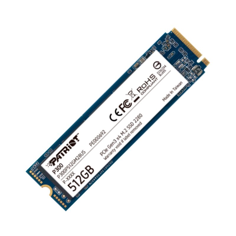 Unidad en estado sólido PATRIOT P300, 512GB, M.2 2280 PCIe Gen3 x4 NVMe 1.3 1-compudisa Unidad en estado sólido PATRIOT P300, 512GB, M.2 2280 PCIe Gen3 x4 NVMe 1.3