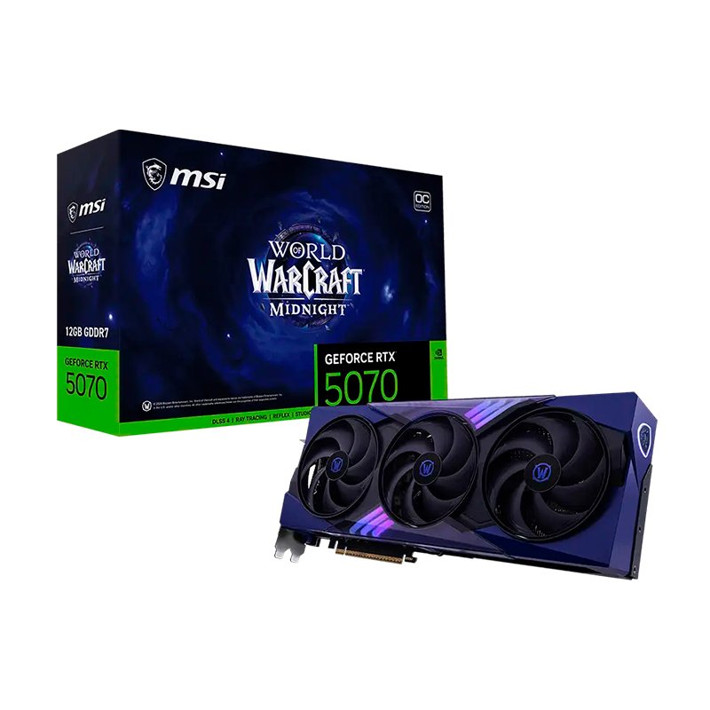Tarjeta de video MSI GeForce RTX5070 12G WOW MIDNIGHT VOID EDITION OC, 12 GB GDDR7, PCIe 5 1-compudisa Tarjeta de video MSI GeForce RTX5070 12G WOW MIDNIGHT VOID EDITION OC, 12 GB GDDR7, PCIe 5