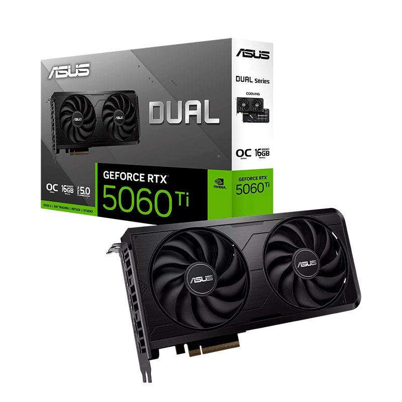 Tarjeta de video ASUS DUAL-RTX5060TI-O16G-EVO, 16 GB GDDR7, PCIe Gen 5.0 1-compudisa Tarjeta de video ASUS DUAL-RTX5060TI-O16G-EVO, 16 GB GDDR7, PCIe Gen 5.0