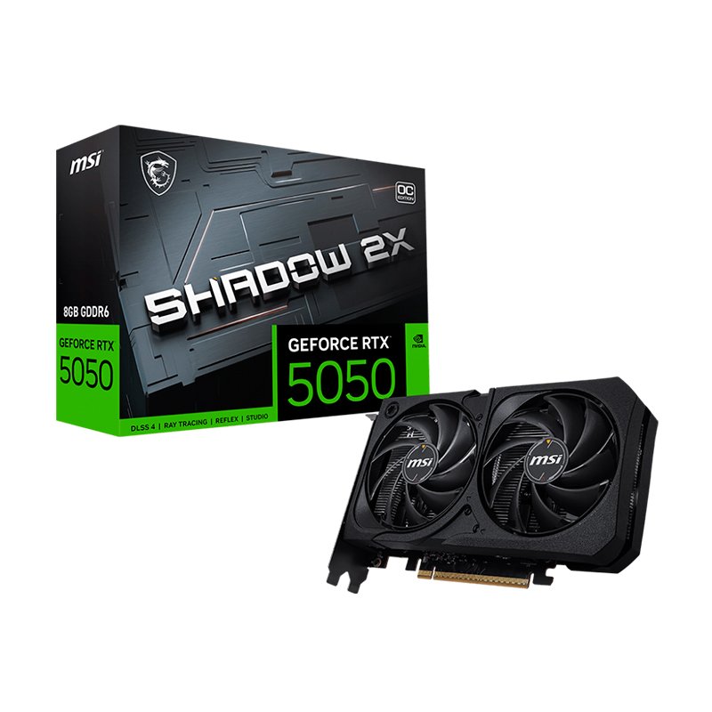 Tarjeta de video MSI GeForce RTX 5050 8G SHADOW 2X OC, 8 GB GDDR6, PCIe 5.0 1-compudisa Tarjeta de video MSI GeForce RTX 5050 8G SHADOW 2X OC, 8 GB GDDR6, PCIe 5.0