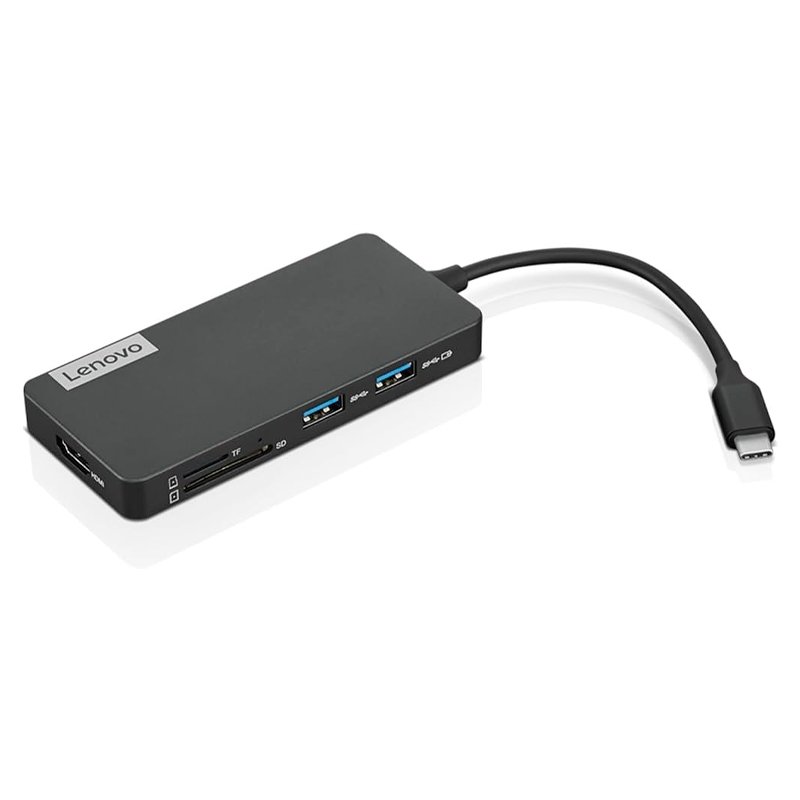 Concentrador de puertos (Hub) Lenovo USB-C, 7-in-1, Color Iron Grey (Gris Hierro) 1-compudisa Concentrador de puertos (Hub) Lenovo USB-C, 7-in-1, Color Iron Grey (Gris Hierro)