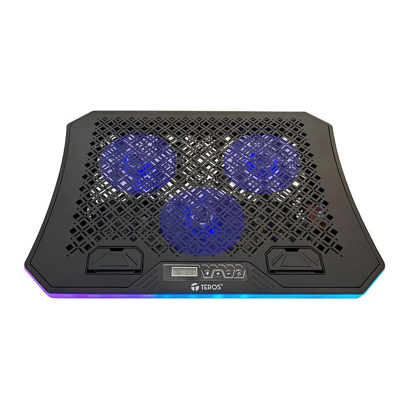 Cooler TEROS TE-7130N, compatible con notebooks de hasta 15.6”, 3 fan de 11 cm 2-compudisa Cooler TEROS TE-7130N, compatible con notebooks de hasta 15.6”, 3 fan de 11 cm - Imagen 2