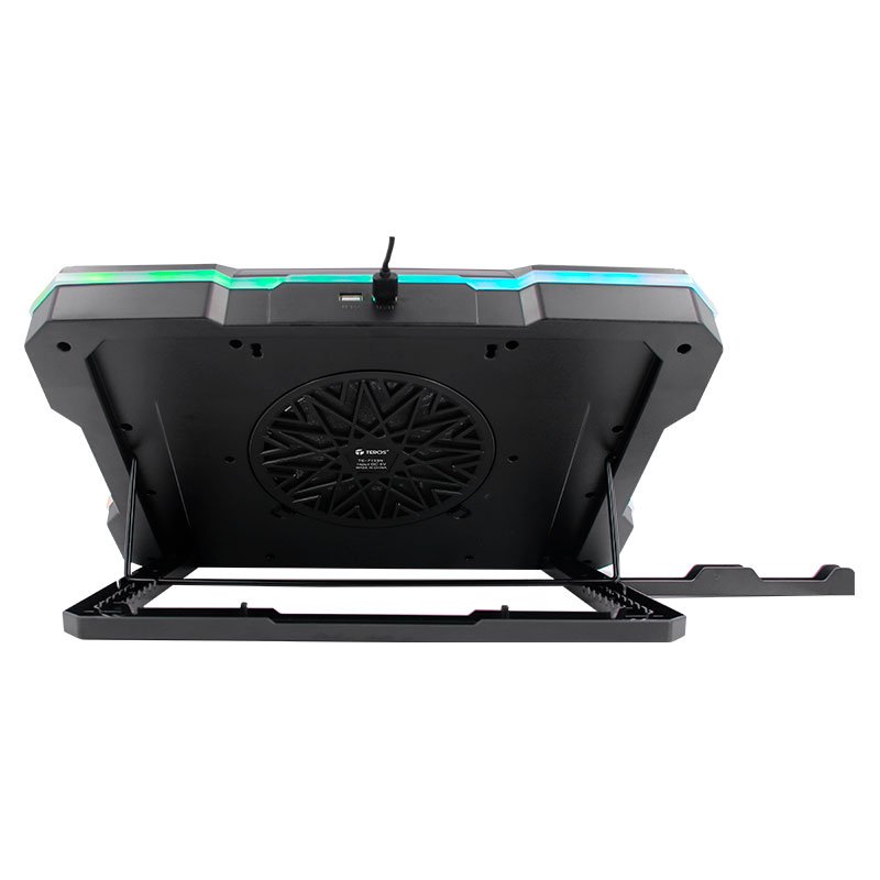 Cooler TEROS TE-7133N RGB, compatible con notebooks de 14” hasta 19” 2-compudisa Cooler TEROS TE-7133N RGB, compatible con notebooks de 14” hasta 19” - Imagen 2