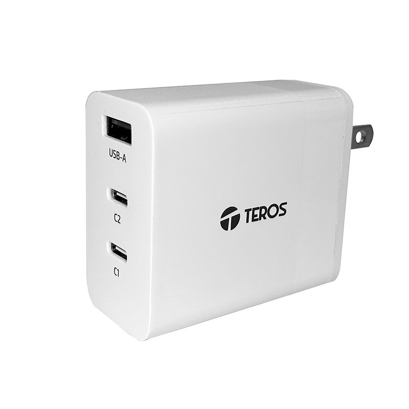 Cargador USB-A USB-C TEROS TE-70207W, GaN, PD 65W, blanco 1-compudisa Cargador USB-A USB-C TEROS TE-70207W, GaN, PD 65W, blanco