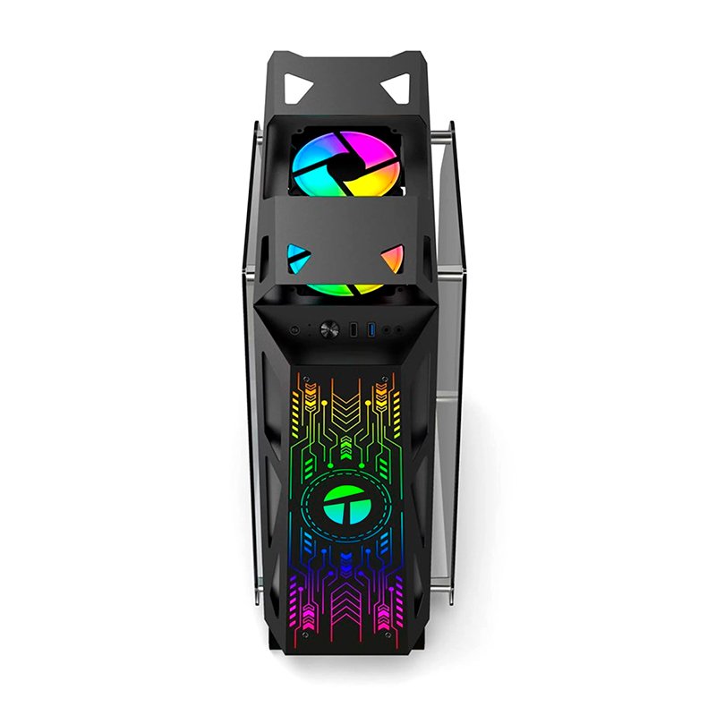 Case gamer TEROS TE-1312G, Mid Tower, USB 3.0 / USB 2.0, audio, ventilador ARGB, negro 3-compudisa Case gamer TEROS TE-1312G, Mid Tower, USB 3.0 / USB 2.0, audio, ventilador ARGB, negro - Imagen 3