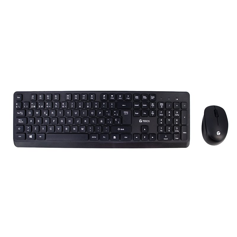 Kit inalámbrico teclado + mouse TEROS TE-5011CS, 2.4GHz, 1000DPI, español, negro 1-compudisa Kit inalámbrico teclado + mouse TEROS TE-5011CS, 2.4GHz, 1000DPI, español, negro