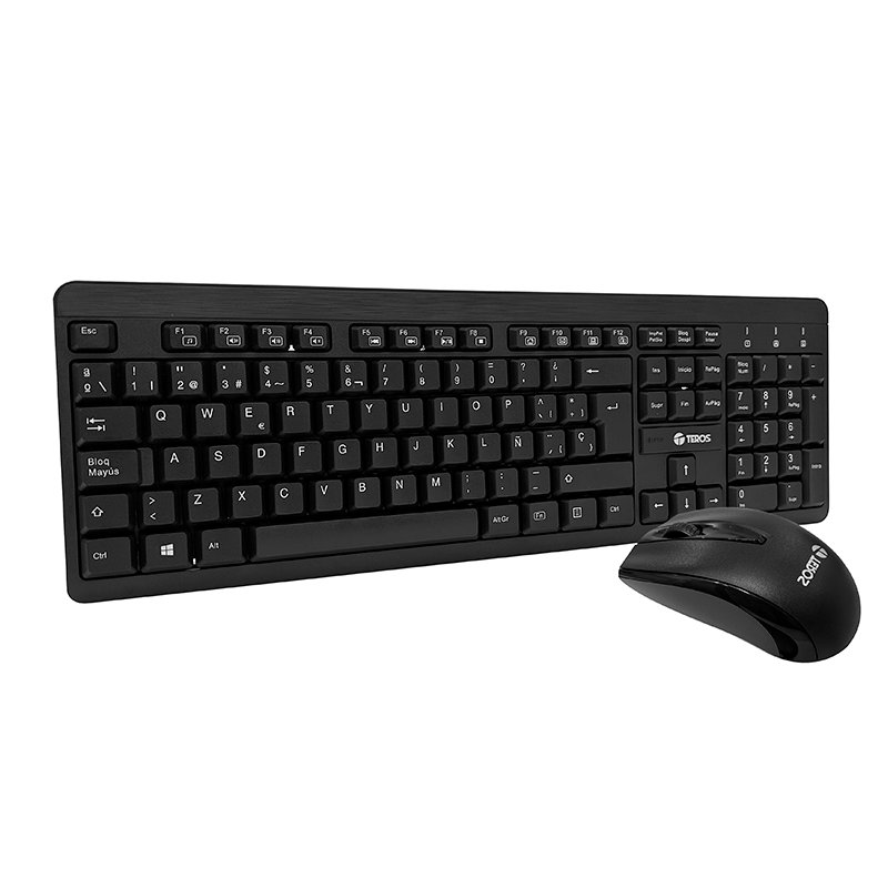 Kit Inalámbrico Teclado + Mouse TEROS TE-4061N, 2.4GHz, receptor nano USB, negro 1-compudisa Kit Inalámbrico Teclado + Mouse TEROS TE-4061N, 2.4GHz, receptor nano USB, negro