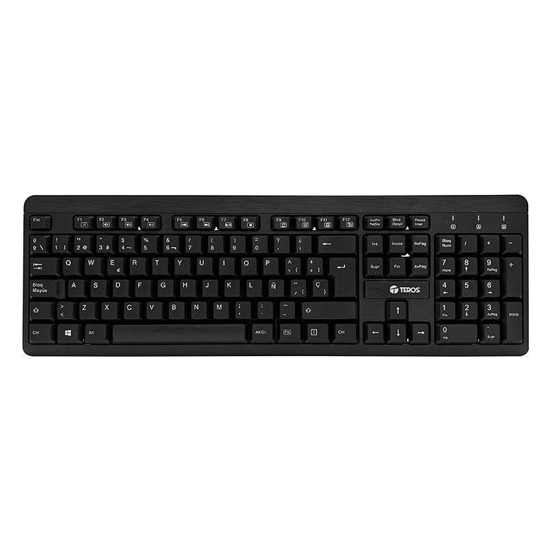 Kit Inalámbrico Teclado + Mouse TEROS TE-4061N, 2.4GHz, receptor nano USB, negro 2-compudisa Kit Inalámbrico Teclado + Mouse TEROS TE-4061N, 2.4GHz, receptor nano USB, negro - Imagen 2