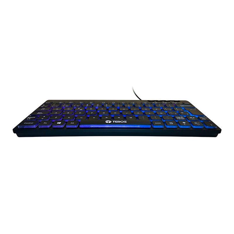 Teclado inalambrico TEROS TE-4066G, multimedia, con iluminación RGB backlit 2-compudisa Teclado inalambrico TEROS TE-4066G, multimedia, con iluminación RGB backlit - Imagen 2