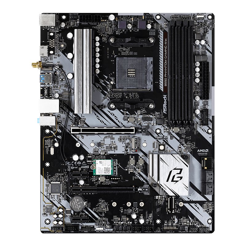 Motherboard ASROCK B550 Phantom Gaming 4/ac, Chipset AMD B550, Socket AMD AM4, ATX 1-compudisa Motherboard ASROCK B550 Phantom Gaming 4/ac, Chipset AMD B550, Socket AMD AM4, ATX