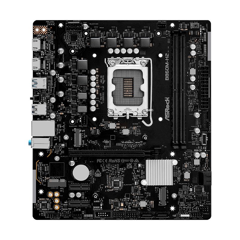 Motherboard ASROCK B860M-H2, Chipset Intel B860, LGA 1851, 2xHDMI, mATX 1-compudisa Motherboard ASROCK B860M-H2, Chipset Intel B860, LGA 1851, 2xHDMI, mATX