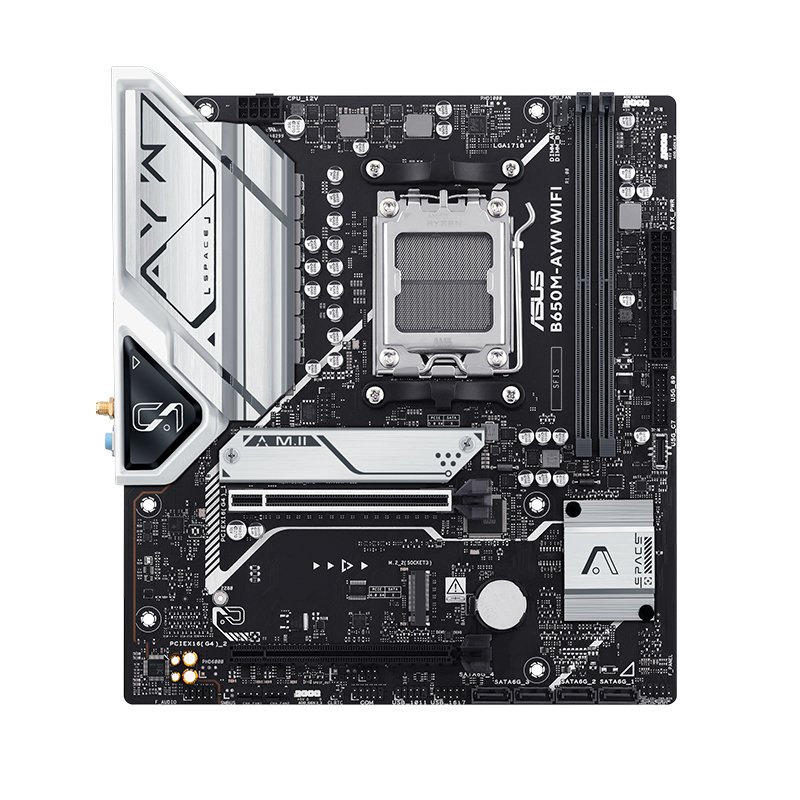 Motherboard Asus B650M-AYW WIFI, Chipset AMD B650, AMD Socket AM5, mATX 1-compudisa Motherboard Asus B650M-AYW WIFI, Chipset AMD B650, AMD Socket AM5, mATX