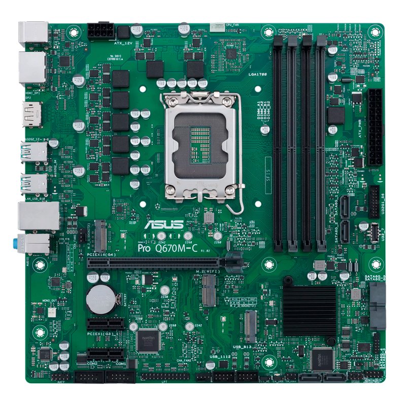 Motherboard Asus Pro Q670M-C-CSM, Chipset Intel Q670, LGA1700, mATX 1-compudisa Motherboard Asus Pro Q670M-C-CSM, Chipset Intel Q670, LGA1700, mATX