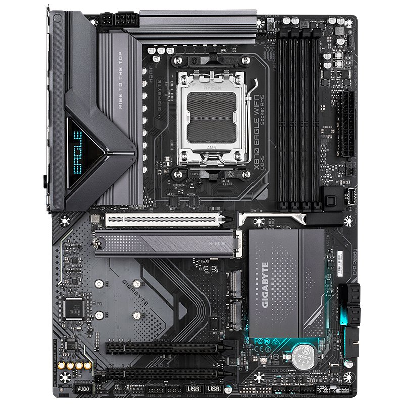 Motherboard GIGABYTE X870 EAGLE WIFI7, Chipset AMD X870, Socket AMD AM5, ATX 1-compudisa Motherboard GIGABYTE X870 EAGLE WIFI7, Chipset AMD X870, Socket AMD AM5, ATX