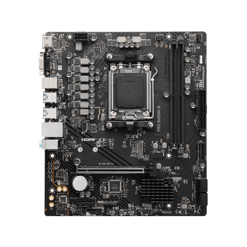 Motherboard MSI PRO B650M-B, Chipset AMD B650, Socket AMD AM5, mATX 1-compudisa Motherboard MSI PRO B650M-B, Chipset AMD B650, Socket AMD AM5, mATX