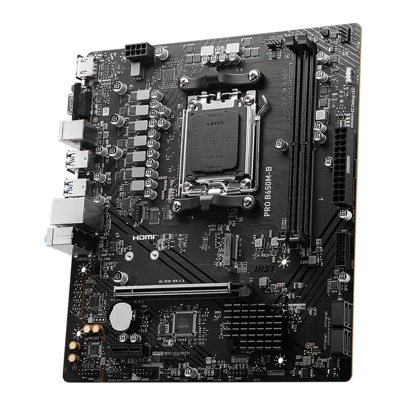 Motherboard MSI PRO B650M-B, Chipset AMD B650, Socket AMD AM5, mATX 3-compudisa Motherboard MSI PRO B650M-B, Chipset AMD B650, Socket AMD AM5, mATX - Imagen 3