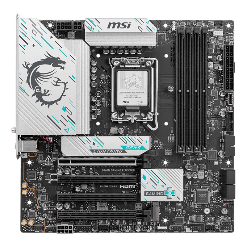 Motherboard MSI B860M GAMING PLUS WIFI, Chipset Intel B860, LGA 1851, HDMI, DP, mATX 1-compudisa Motherboard MSI B860M GAMING PLUS WIFI, Chipset Intel B860, LGA 1851, HDMI, DP, mATX