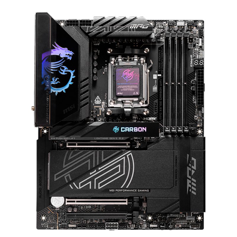 Motherboard MSI MPG X870E CARBON WIFI, Chipset AMD X870E, Socket AMD AM5, ATX 1-compudisa Motherboard MSI MPG X870E CARBON WIFI, Chipset AMD X870E, Socket AMD AM5, ATX