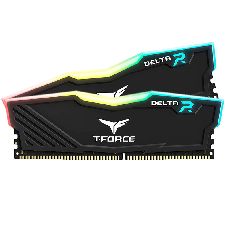 Memoria TEAMGROUP T-FORCE DELTA RGB 16GB (2 x 8GB) DDR4-3600MHz, CL18, 1.35V, RGB, Negro 1-compudisa Memoria TEAMGROUP T-FORCE DELTA RGB 16GB (2 x 8GB) DDR4-3600MHz, CL18, 1.35V, RGB, Negro