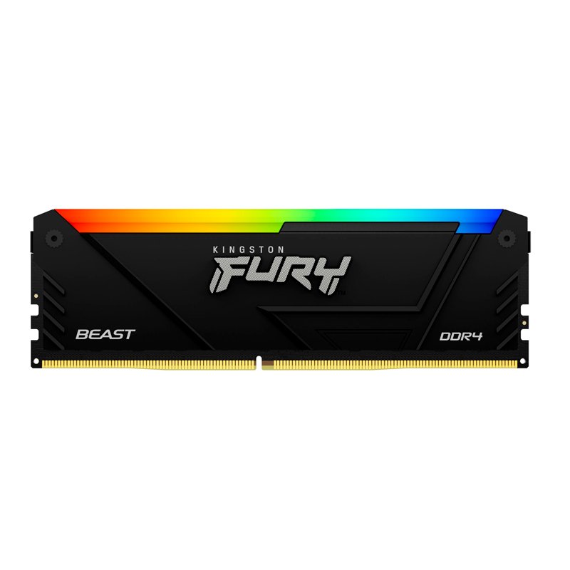 Memoria Kingston Fury Beast 32GB DDR4-3200MT/s PC4-25600, CL16, 1.35V, 288-Pin, RGB, DIMM 1-compudisa Memoria Kingston Fury Beast 32GB DDR4-3200MT/s PC4-25600, CL16, 1.35V, 288-Pin, RGB, DIMM