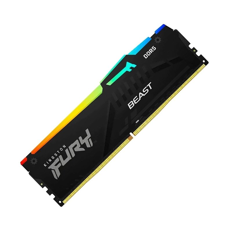 Memoria DIMM Kingston Fury Beast, 32GB DDR5-6400, PC5-51200 CL32, 2Rx8, 1.4V, 288-pin, RGB 1-compudisa Memoria DIMM Kingston Fury Beast, 32GB DDR5-6400, PC5-51200 CL32, 2Rx8, 1.4V, 288-pin, RGB
