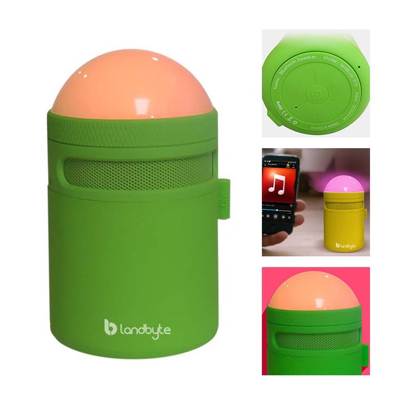 Parlante inalámbrico LandByte BV310, Bluetooth, Iluminación Led, recargable. 1-compudisa Parlante inalámbrico LandByte BV310, Bluetooth, Iluminación Led, recargable.