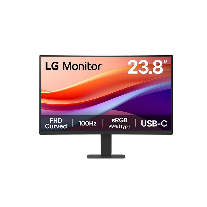 Monitor LG 24U421A-B Curvo (1500R) 23.8”, FHD VA, HDMI / USB-C (15W) / Audio-Out 1-compudisa Monitor LG 24U421A-B Curvo (1500R) 23.8”, FHD VA, HDMI / USB-C (15W) / Audio-Out