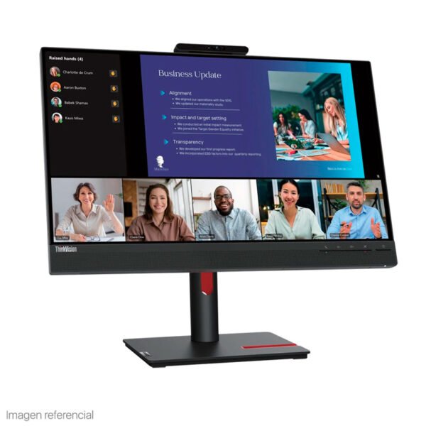 Monitor Lenovo ThinkVision T24v-30, 23.8” 1920×1080 WLED IPS HDMI/DP/VGA Color Raven Black