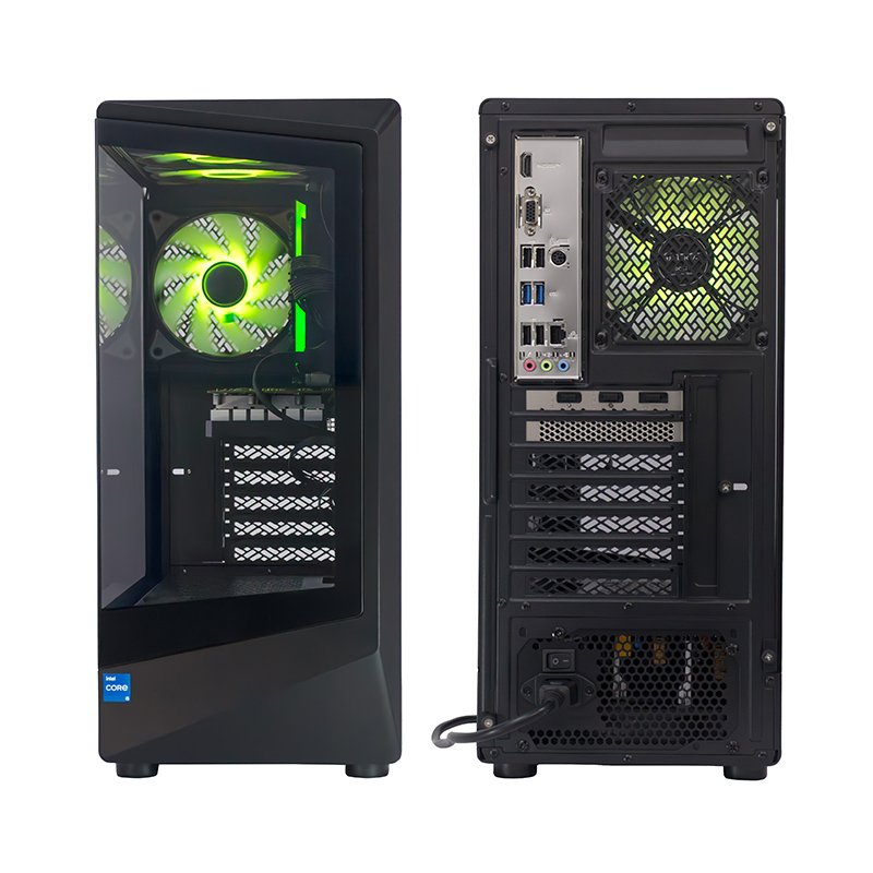 PC TE-8000G Core i5 14400F 2.5/4.7Ghz 16GB DDR4-3200 RTX3050 6GB Ubuntu, negro 3-compudisa PC TE-8000G Core i5 14400F 2.5/4.7Ghz 16GB DDR4-3200 RTX3050 6GB Ubuntu, negro - Imagen 3