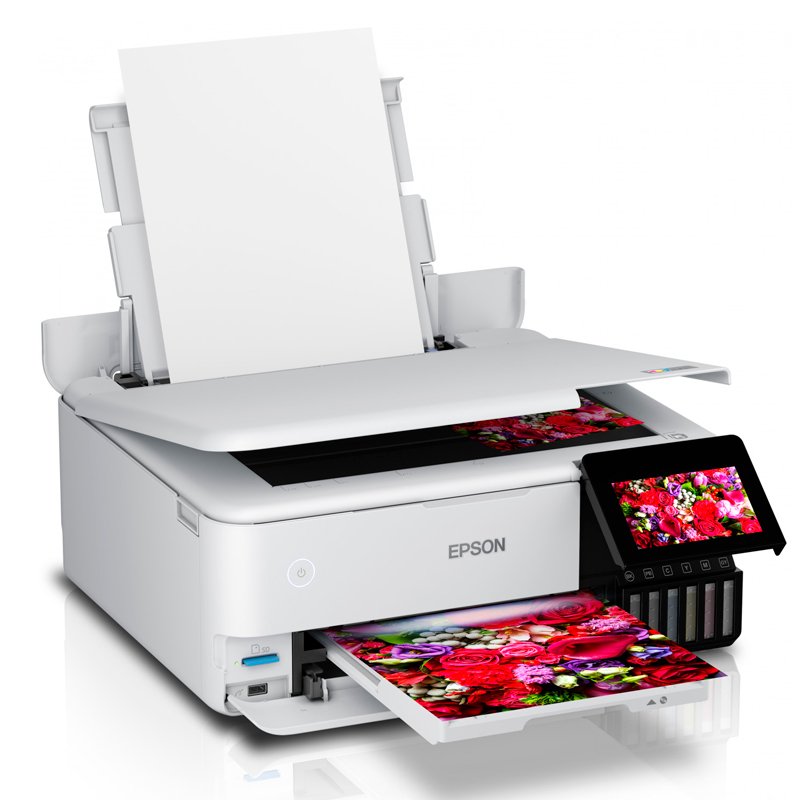 Multifuncional de tinta Epson EcoTank L8160, imprime/escanea/copia, LAN/Wi-Fi/USB 2.0 2-compudisa Multifuncional de tinta Epson EcoTank L8160, imprime/escanea/copia, LAN/Wi-Fi/USB 2.0 - Imagen 2