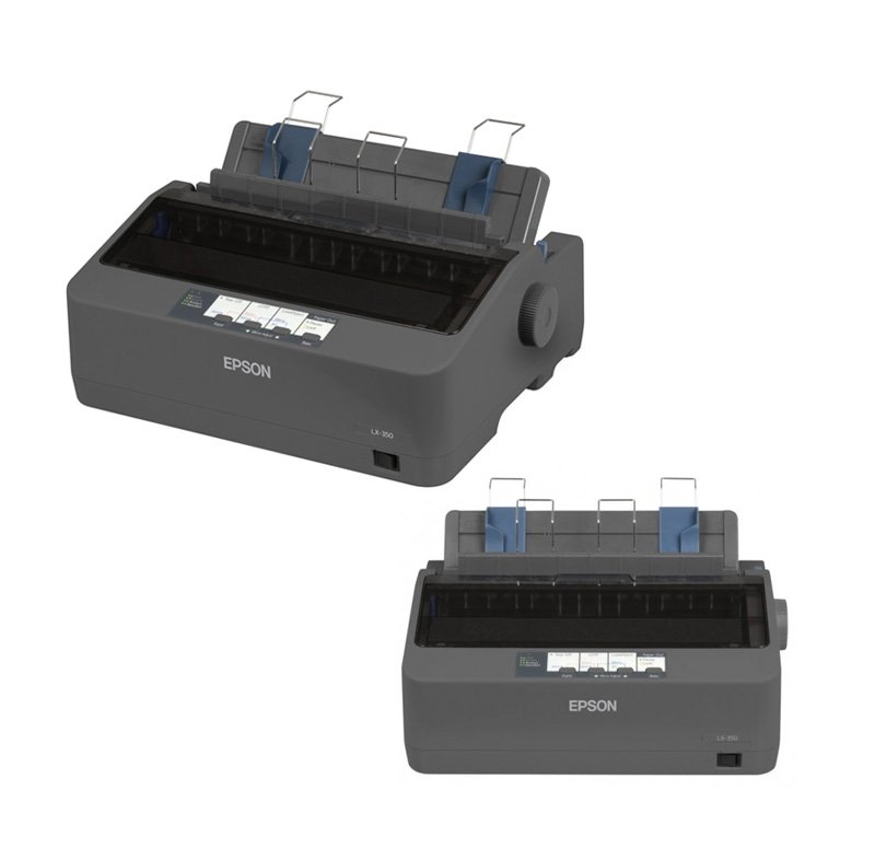 Impresora de matriz Epson LX-350, matriz de 9 pines, velocidad máxima 347 cps (10 cpi).