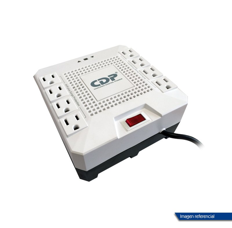 Regulador de voltaje CDP RC-AVR pro 1808i, 1800VA, 1000W, 220V, 8 tomacorrientes. 1-compudisa Regulador de voltaje CDP RC-AVR pro 1808i, 1800VA, 1000W, 220V, 8 tomacorrientes.
