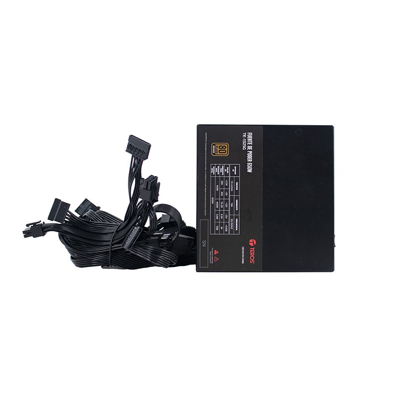 Fuente de alimentación Gamer Teros TE-1235G, Formato ATX, 650W 80 Plus Bronze 110-240V 2-compudisa Fuente de alimentación Gamer Teros TE-1235G, Formato ATX, 650W 80 Plus Bronze 110-240V - Imagen 2