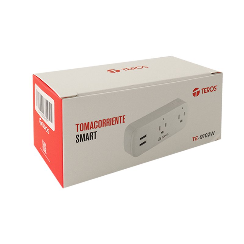 Tomacorriente inteligente TEROS TE9102W, incluye 2 x tomas / 2 x USB / Wi-Fi, color blanco 3-compudisa Tomacorriente inteligente TEROS TE9102W, incluye 2 x tomas / 2 x USB / Wi-Fi, color blanco - Imagen 3