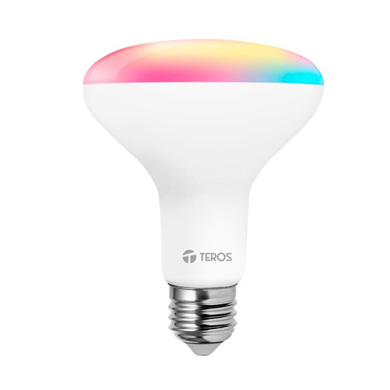 Foco inteligente LED TEROS TE-9106RGB, iluminación RGB, potencia de 13W, socket E27, Wi Fi 1-compudisa Foco inteligente LED TEROS TE-9106RGB, iluminación RGB, potencia de 13W, socket E27, Wi Fi